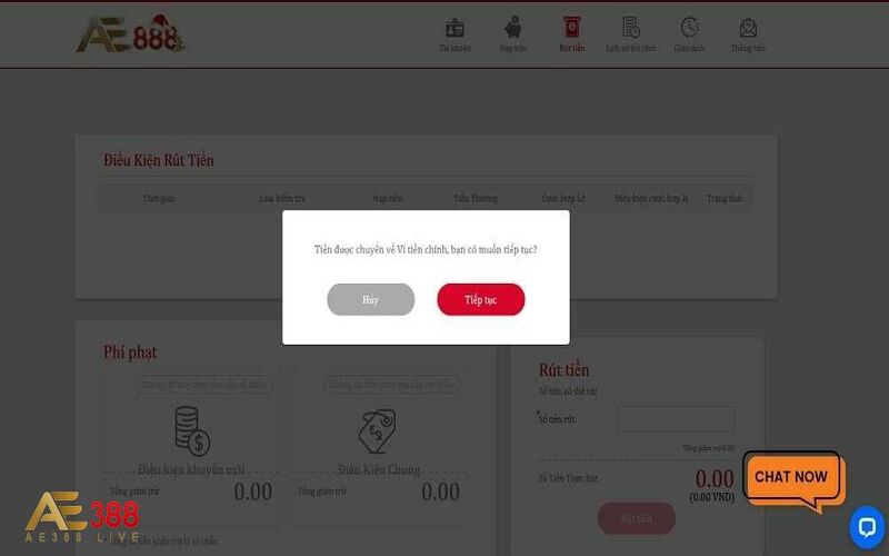 Cách rút tiền AE388 an toàn